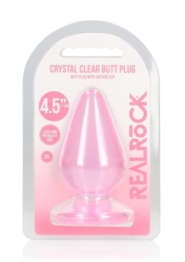 RealRock Crystal Clear Anal Plus 4.5in - Pink