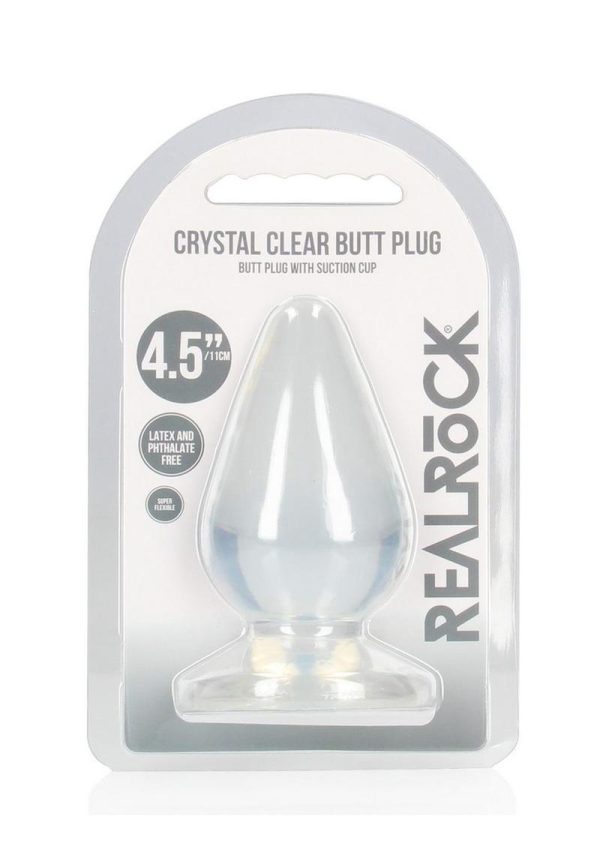 RealRock Crystal Clear Anal Plus 4.5in - Clear