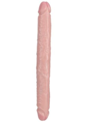 RealRock Realistic Skin Slim Double Ended Dong 12in - Vanilla