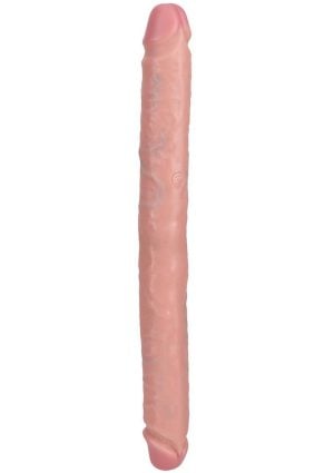 RealRock Realistic Skin Slim Double Ended Dong 14in - Vanilla