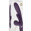Vive KURA Rechargeable Silicone Triple Motor Thrusting G-Spot with Flapper and Air Wave Clit Stimulation Vibrator - Purple