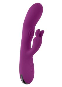 Playboy Busy Bunny Rechargeable Silicone Rabbit Vibrator - Purple