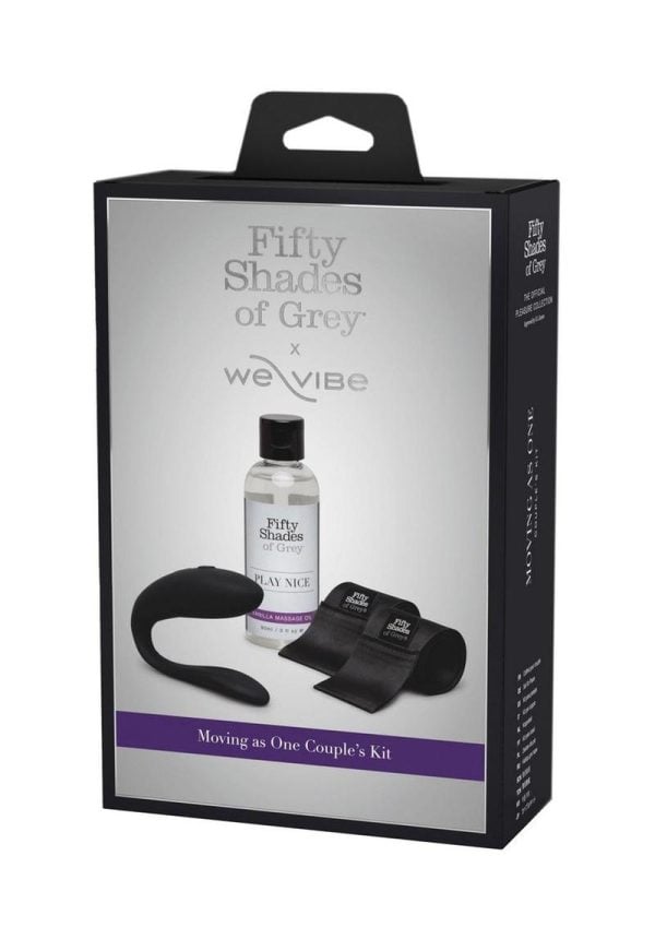 Fifty Shades of Grey X We-Vibe Moving As One Rechargeable Silicone Couples Kit - Black