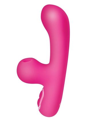 Bang! G-Spot Rabbit Rechargeable Silicone Vibrator - Pink