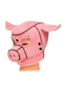 Master Series Swine Pig Neoprene Hood - Pink