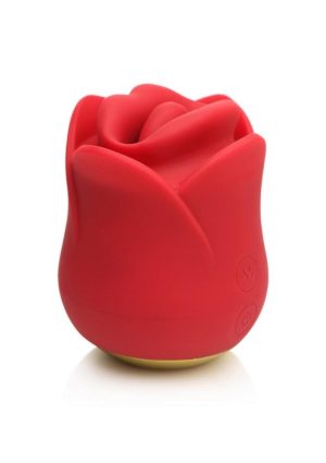 Lickgasm Sweet Kiss Kissing and Vibrating Rechargeable Silicone Clitoral Stimulator - Red