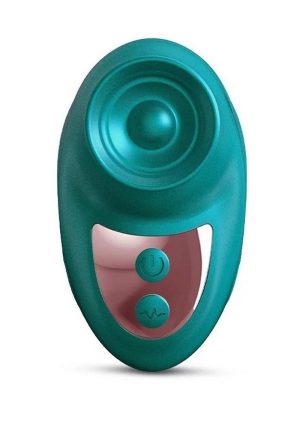 Love to Love Kisscool Rechargeable Silicone Finger Vibrator - Iridescent Teal