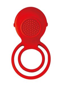 Cockpower Ultimate Vibrating Rechargeable Silicone Cock Ring - Red