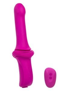 Overdrive Remote Control Rechargeable Silicone Sex Machine Smooth Thruster - Pink