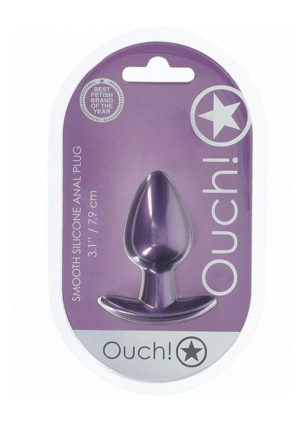 Ouch! Anal Plug Silicone - Medium - Metallic Purple