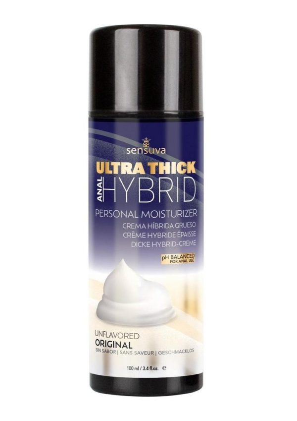 Sensuva Ultra-Thick Anal Hybrid Lubricant Original Unflavored 3.4oz