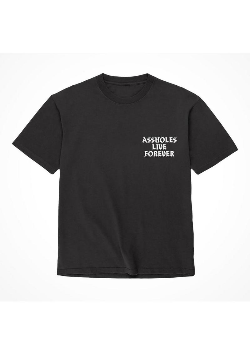 Assholes Live Forever Assholes Live Forever T-Shirt - Medium - Black (Bulk)