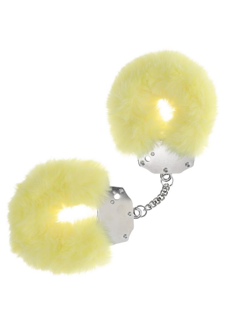 Ouch! Heavy-duty Fluffy Handcuffs - Yellow