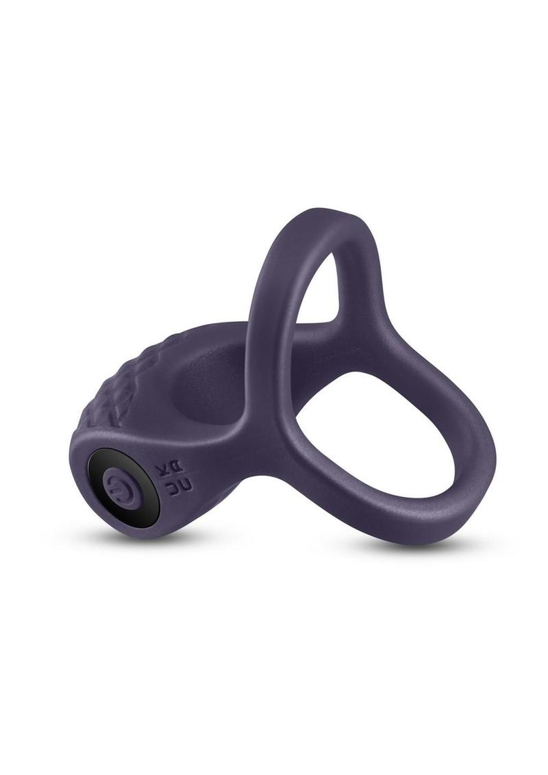 Renegade Valiant Rechargeable Silicone Cock and Ball Ring - Gray