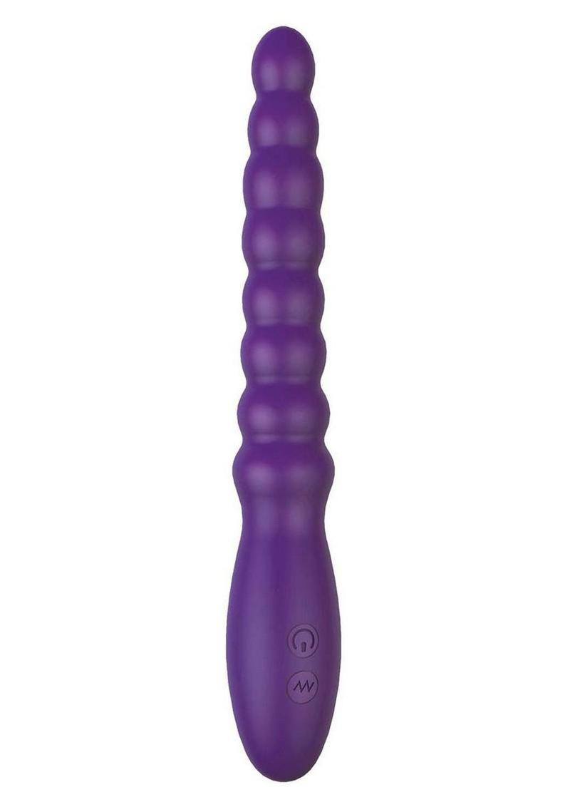 Ass-Sation Magic Wand Rechargeable Silicone Anal Vibrator - Purple