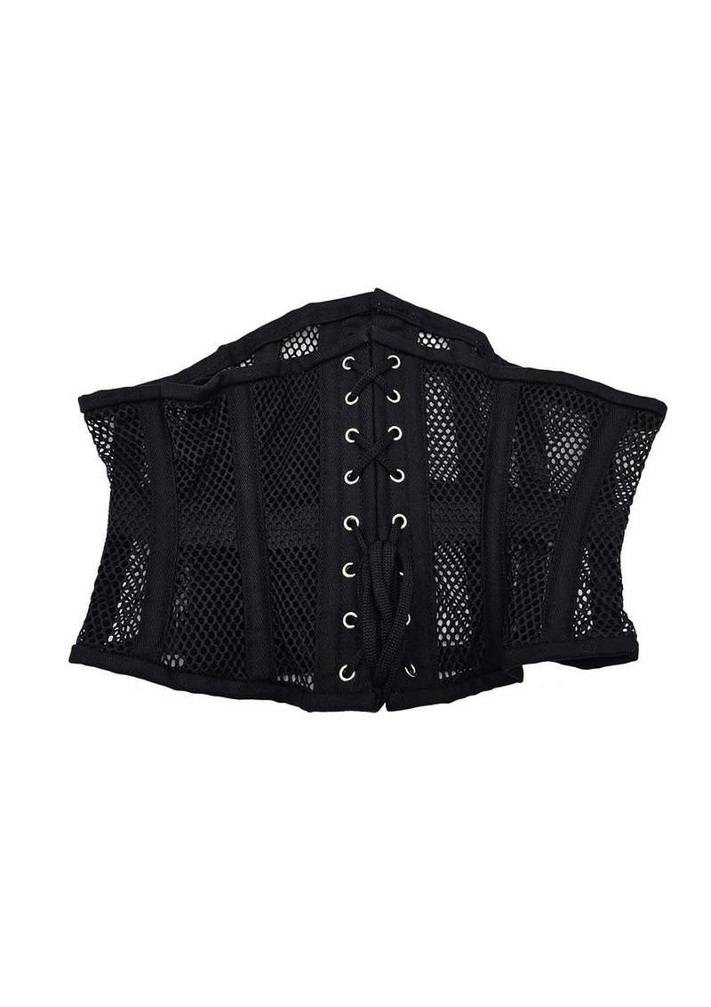 Rouge Mesh Corset - Large/XLarge - Black