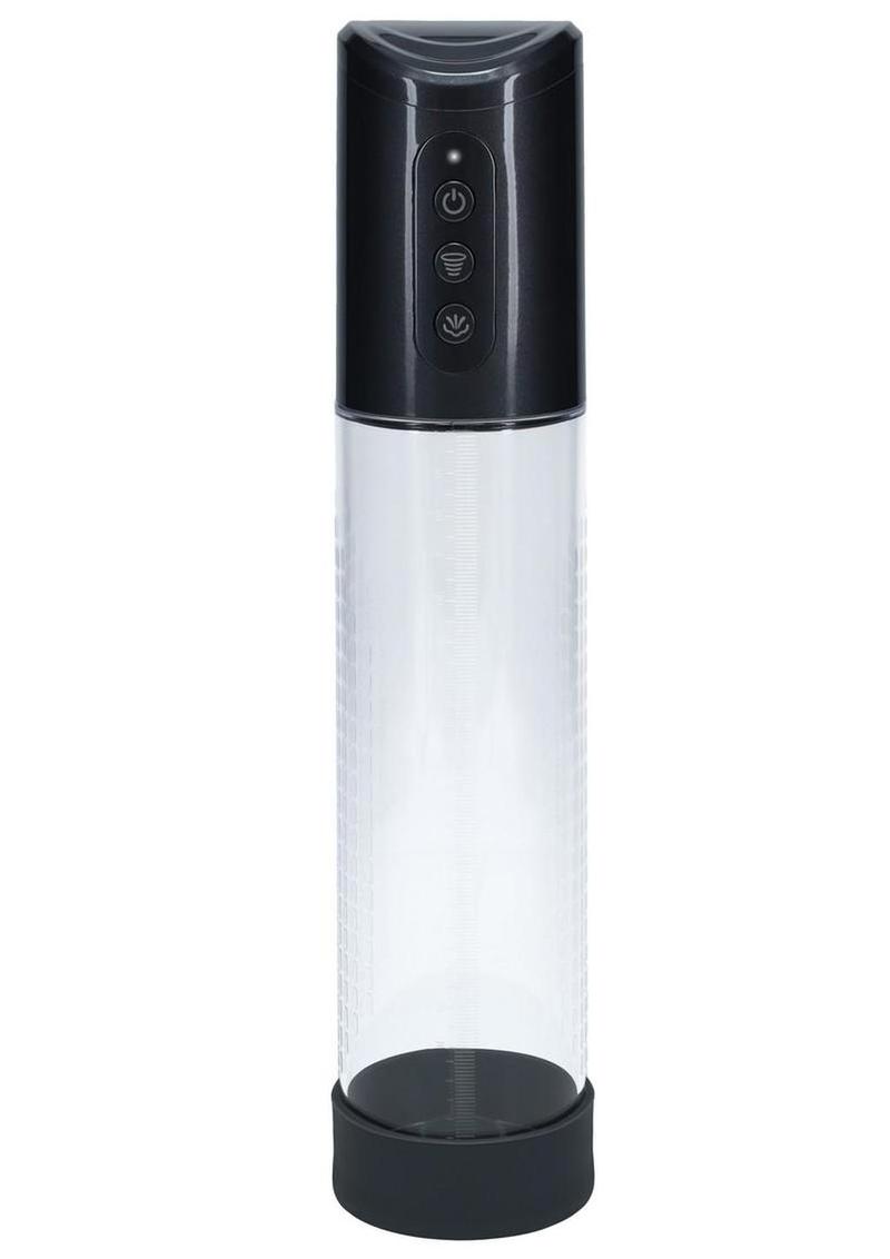 Pumped HyperPump  3 Function Automatic Rechargeable Penis Pump - Gun Metal