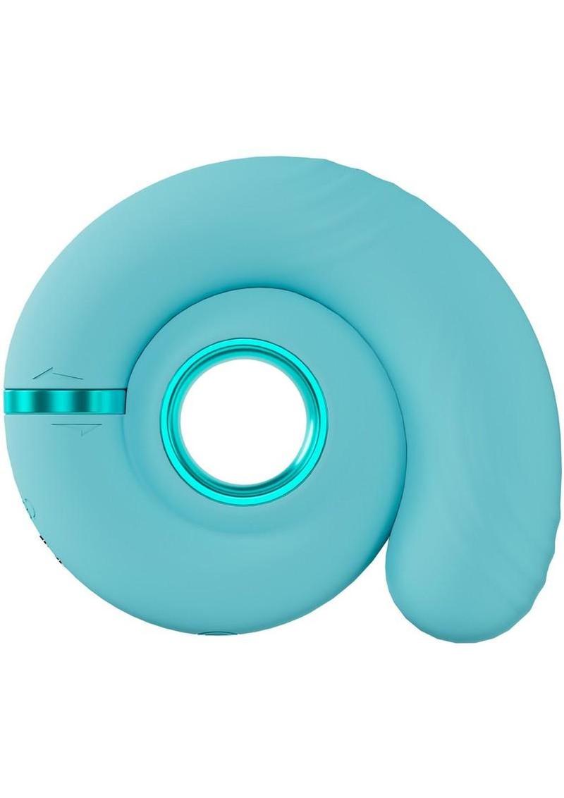 LoveLine Gyre 10 Speed Rechargeable Swirl Vibrator - Blue