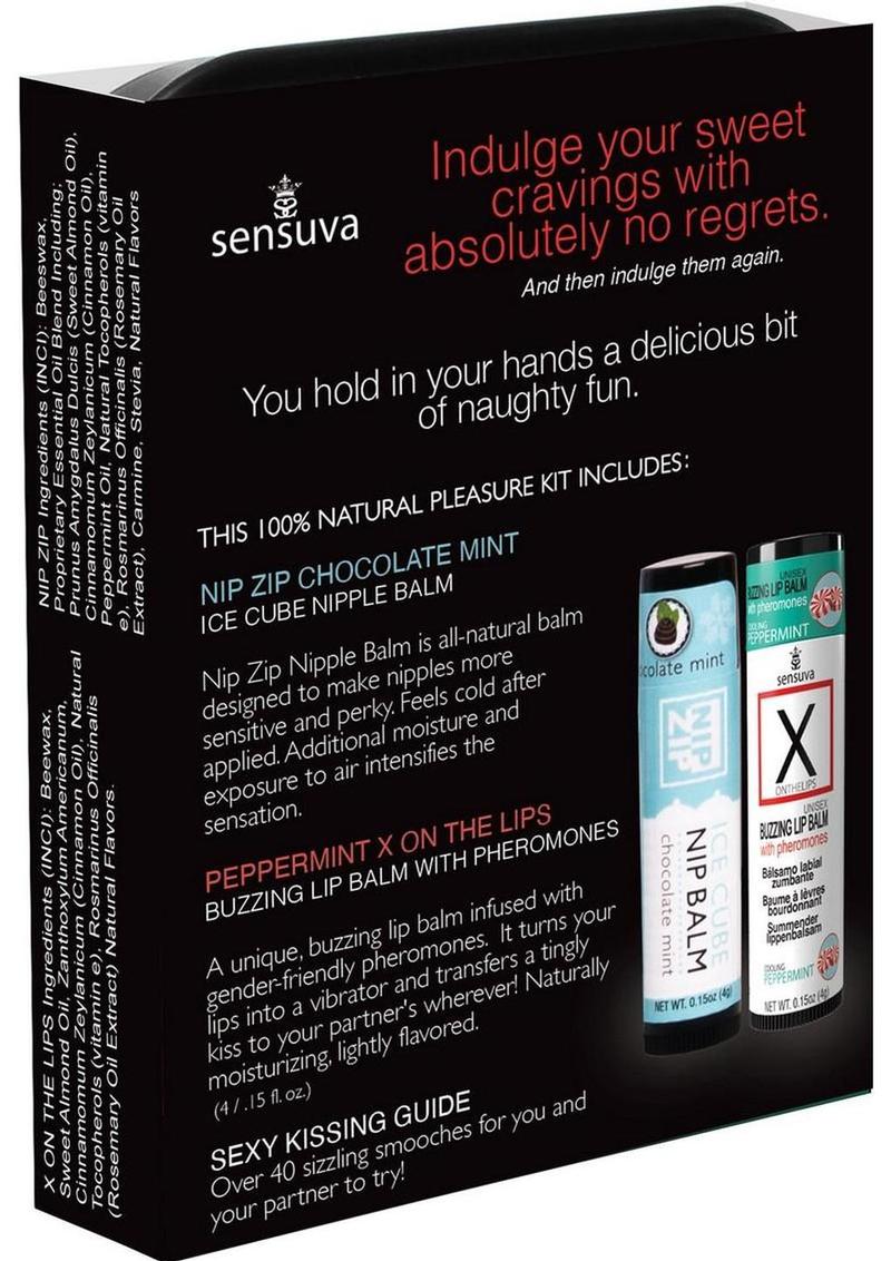 Sensuva Pheromone Infused Lips N Nips Pleasure Kit - Mint Chocolate