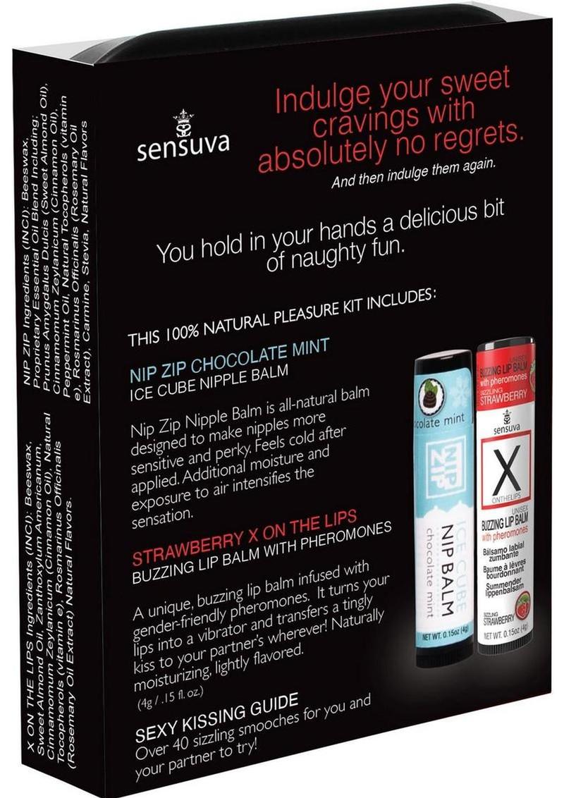 Sensuva Lips N Nips Pleasure Kit Limited Edition - Chocolate Strawberry