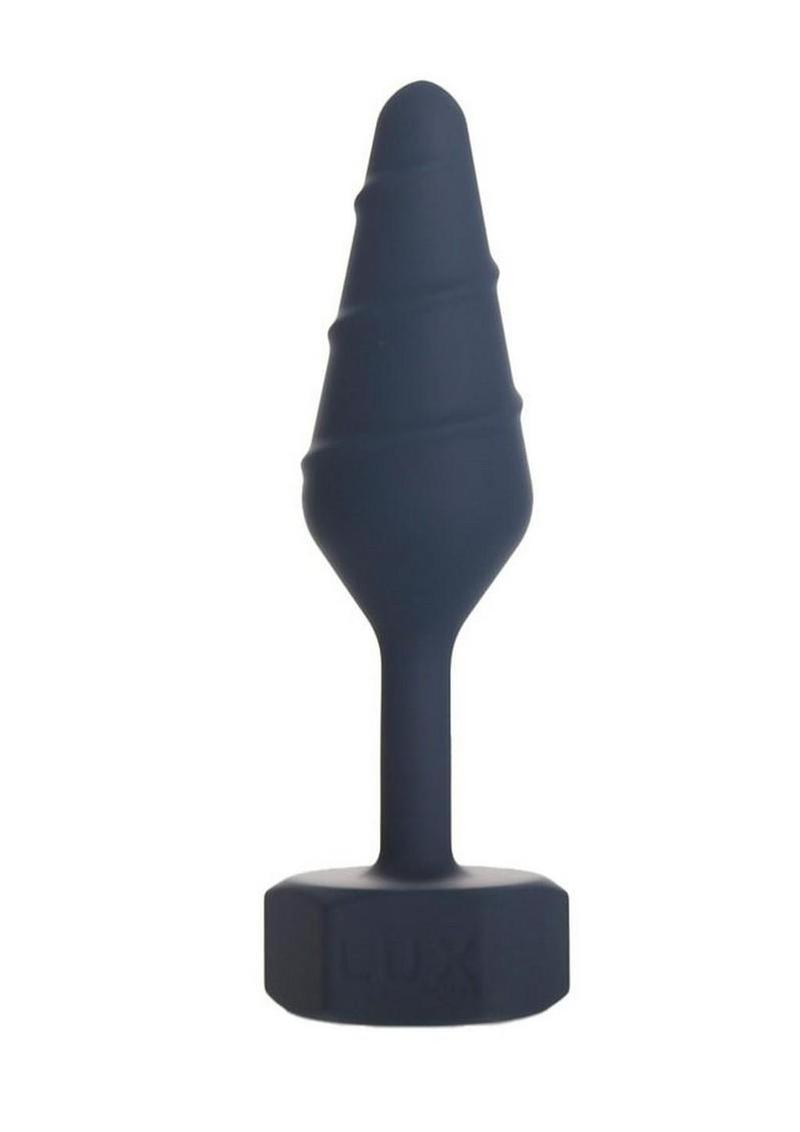 Lux Active Twist Rechargeable Silicone Anal Plug - Small - Blue