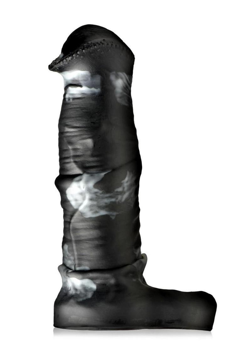 Creature Cocks Stallion Silicone Penis Extension - Black/Gray