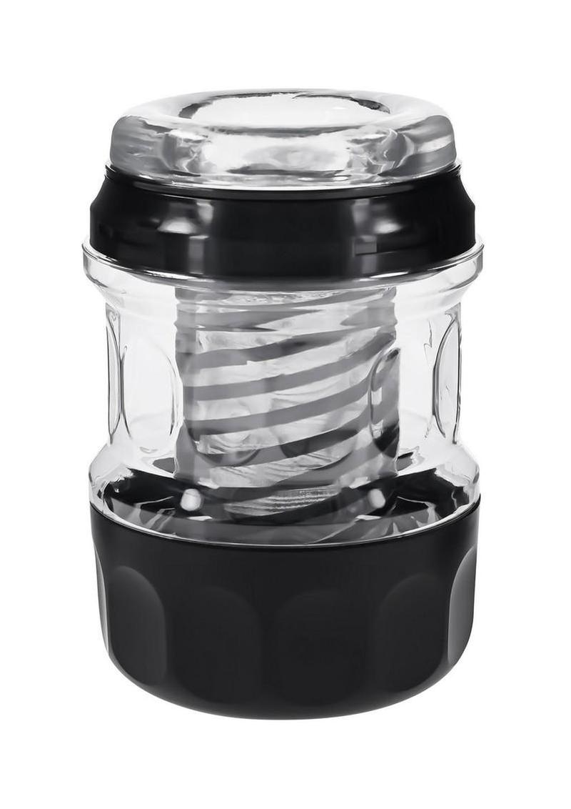 Playboy Spring Fling Rechargeable Stroker - Clear/Black