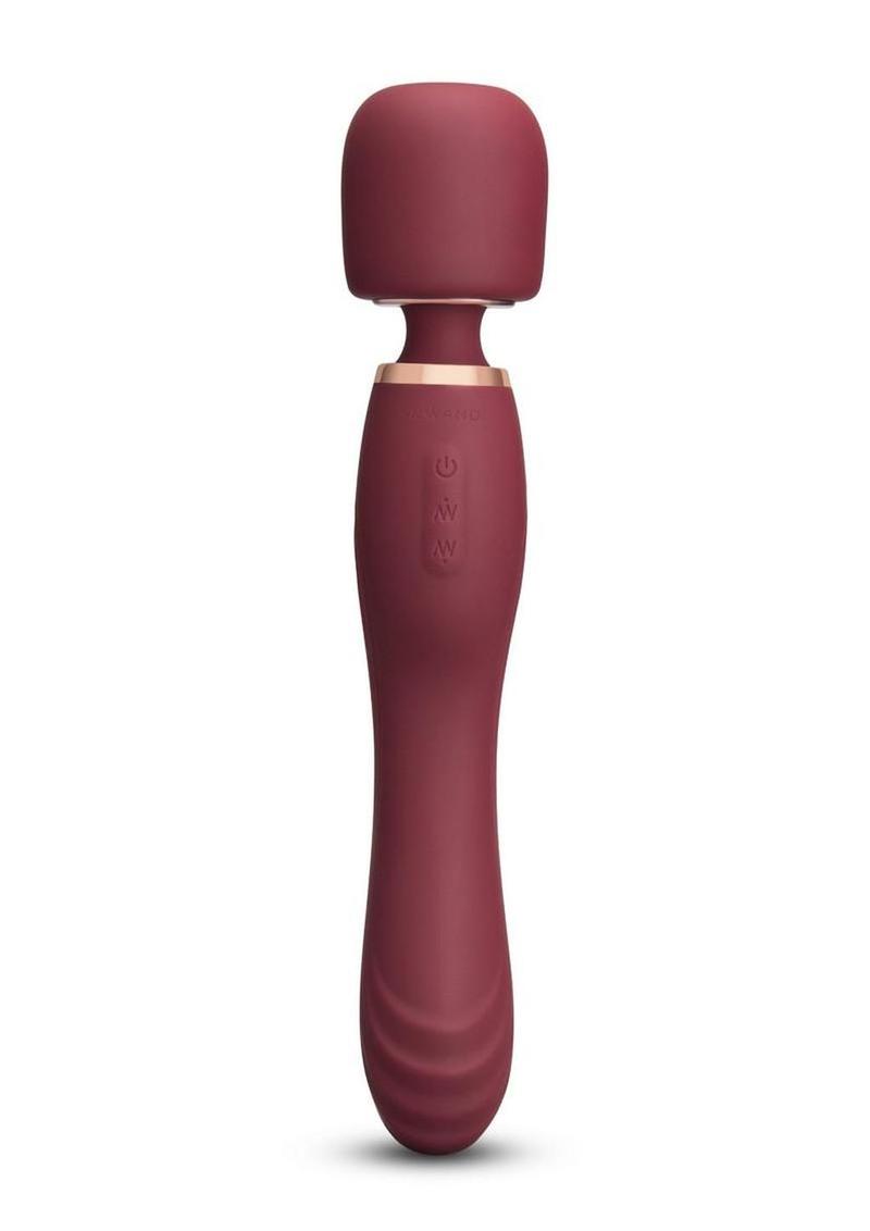 Le Wand Flat Top Fusion G  Rechargeable Silicone Vibrator - Ruby Red