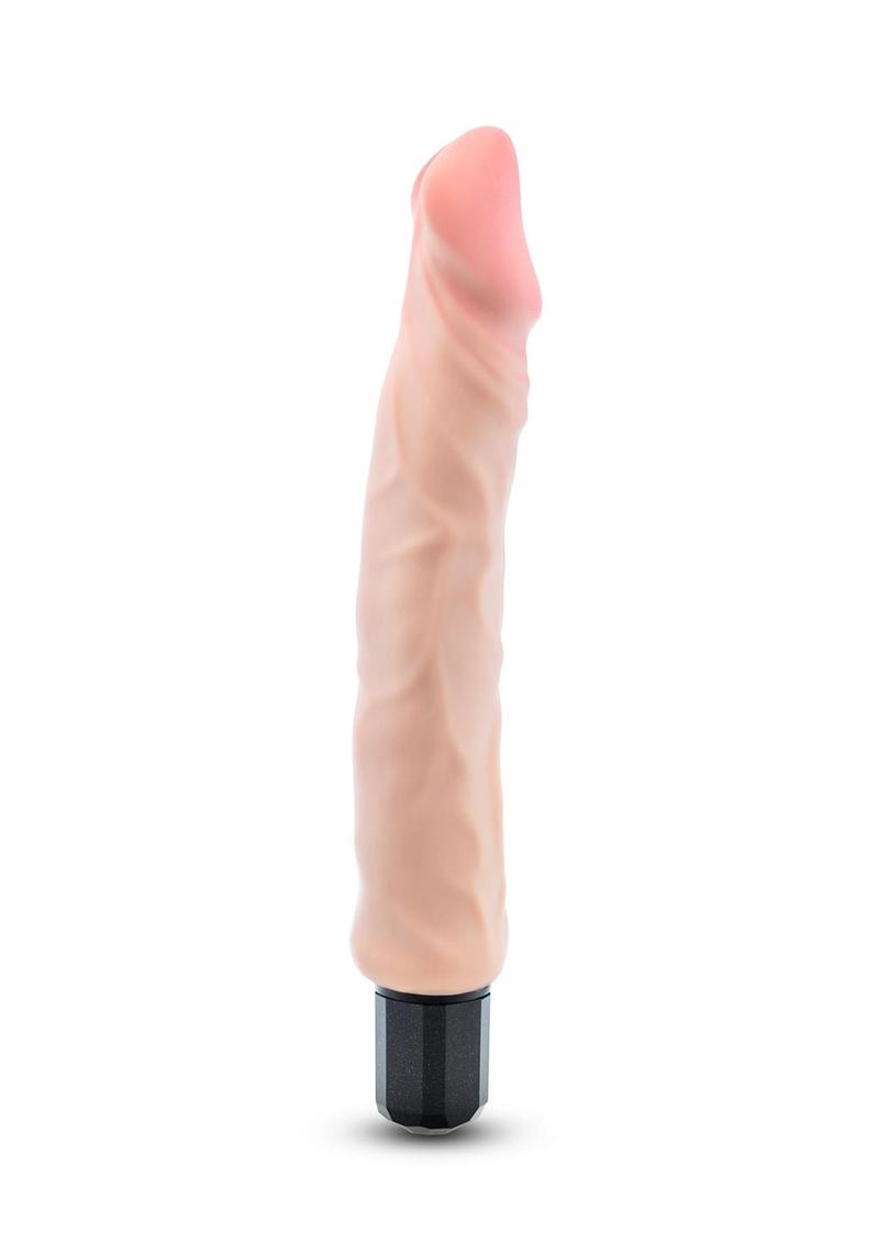 Au Naturel Big Easy Vibrating Dildo 9in - Vanilla