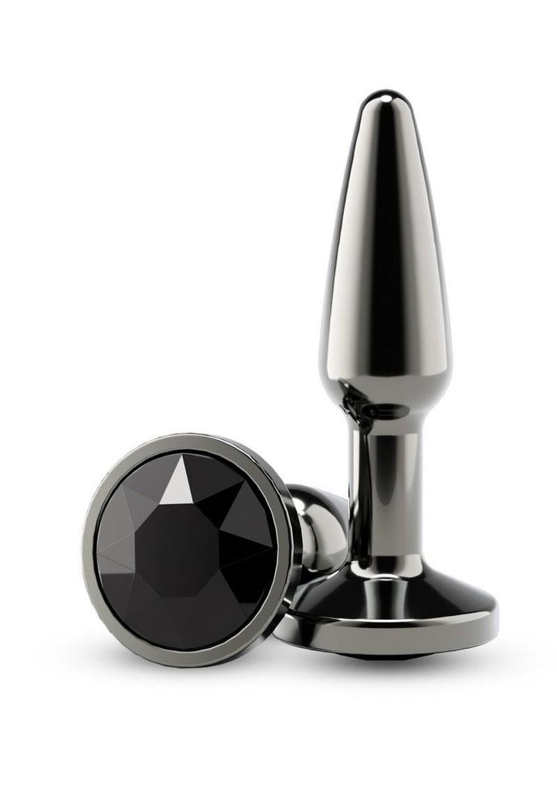 Rear Assets Chrome Tapered Anal Plug - Small - Gray