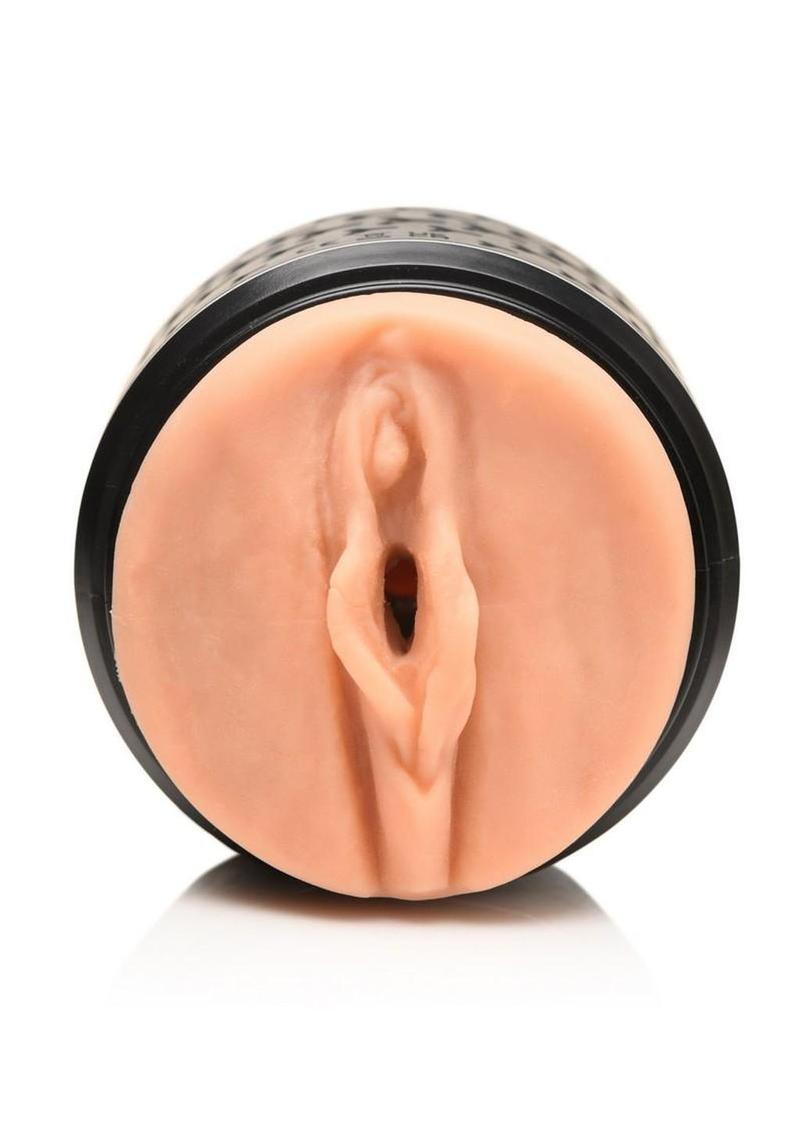 Mistress Vibrating Double Shot Rechargeable Masturbator - Pussy and Ass  - Vanilla/Black