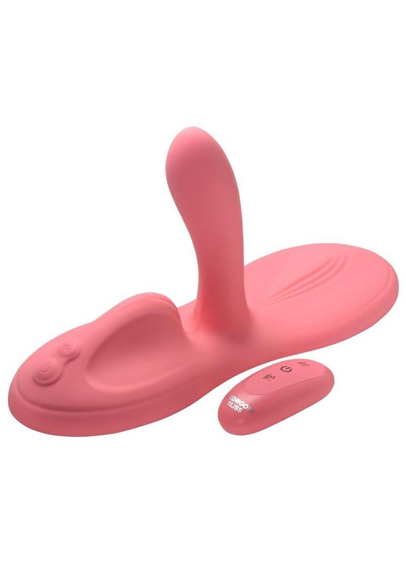 Bedroom Bliss Lover`s Grinder Rechargeable Silicone Grinder with Remote Control - Pink