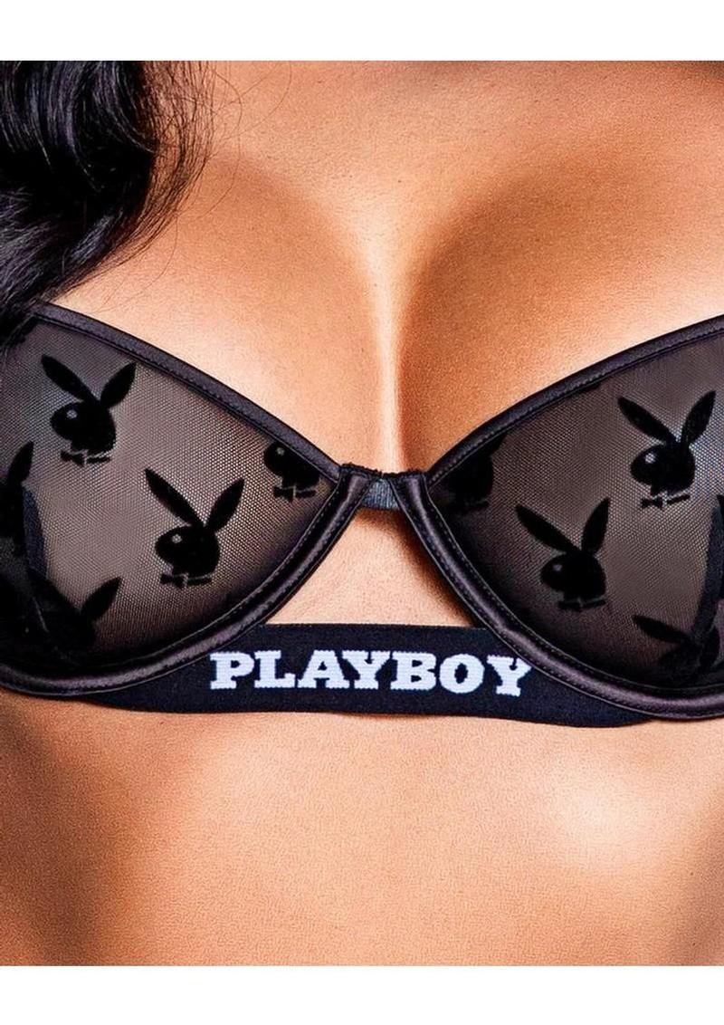 Playboy Bunny Noir Set (2 Piece) - Small - Black