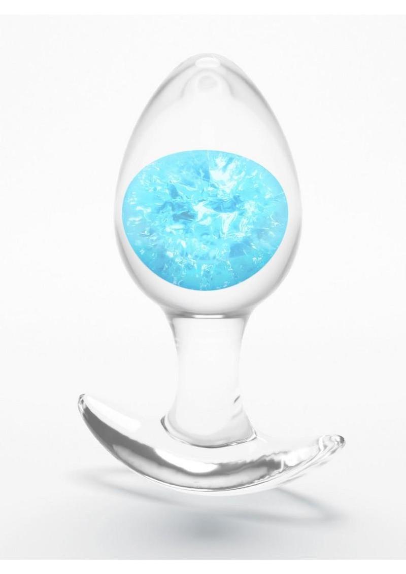 Cosmic Glams Silicone Anal Plug - Medium - Blue