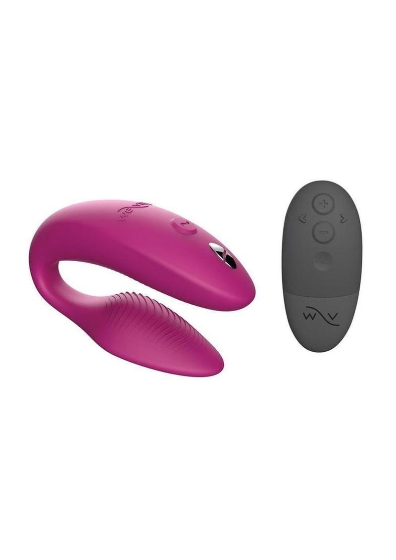 We-Vibe Sync 2nd Generation Rechargeable Silicone Couples Vibrator with Remote Control - Rose