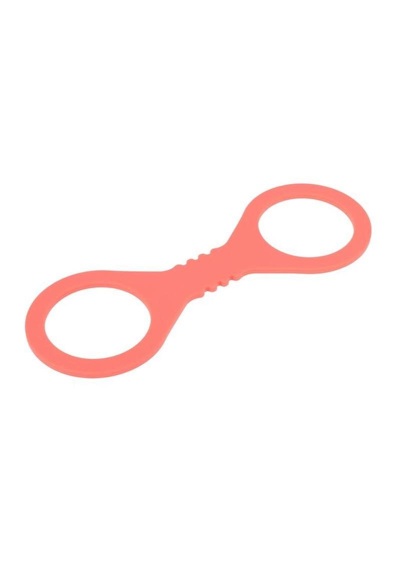 Sex and Mischief Peaches N CreaMe Silicone Cuffs - Small - Orange