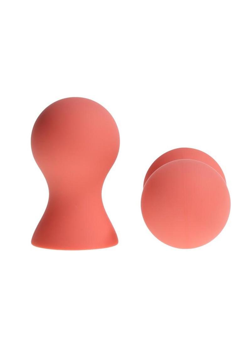 Sex and Mischief Peaches `n CreaMe Silicone Nipple Suckers - Orange