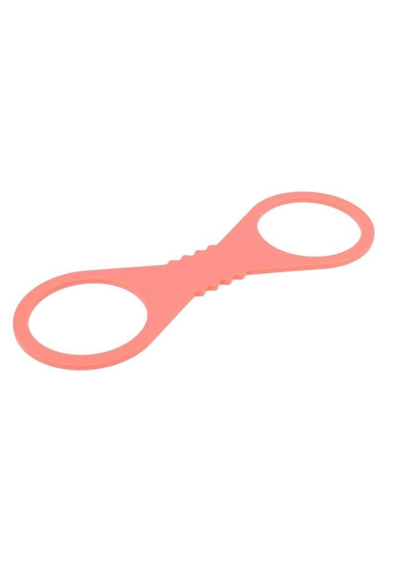 Sex and Mischief Peaches N CreaMe Silicone Cuffs - Large - Orange