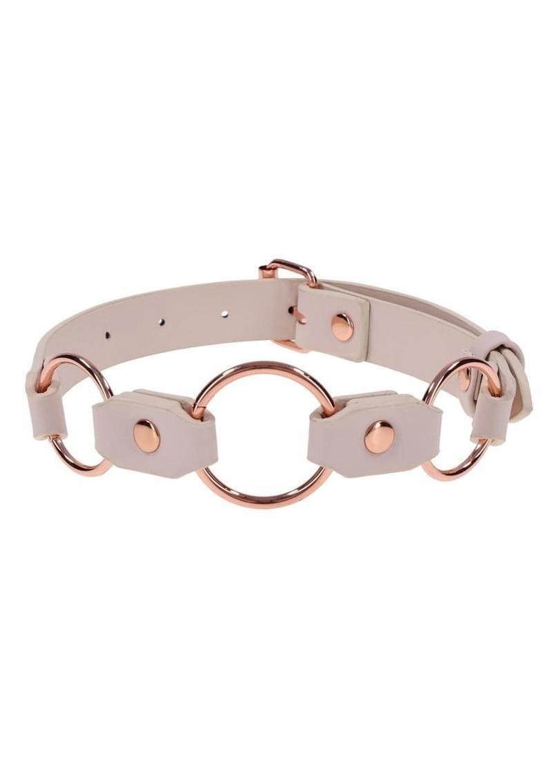 Sex and Mischief Peaches `n CreaMe Ring Day Collar - Rose Gold